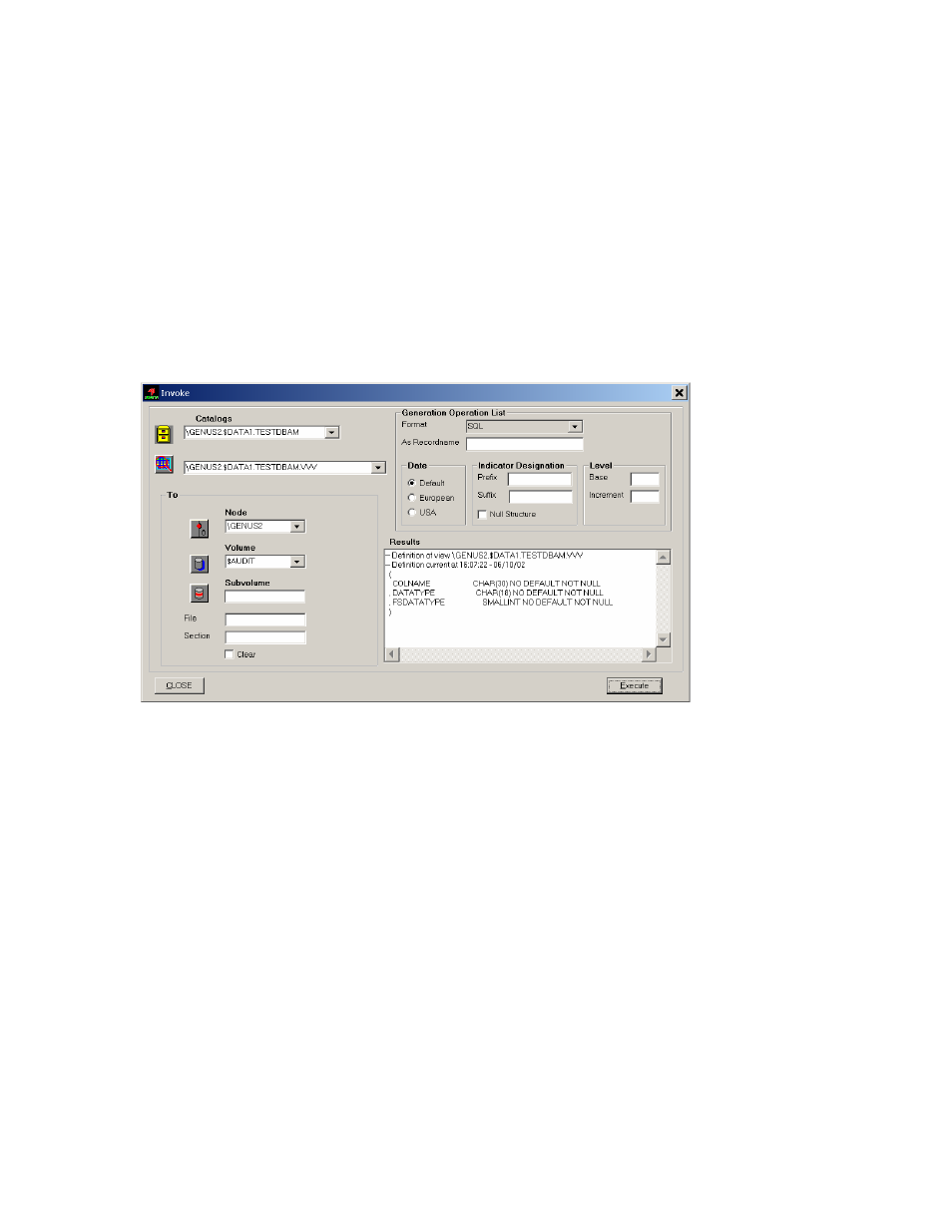Invoke view | HP Integrity NonStop H-Series User Manual | Page 186 / 278