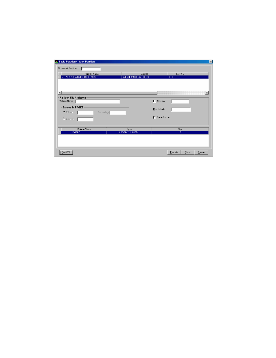 Altering partitions | HP Integrity NonStop H-Series User Manual | Page 229 / 278