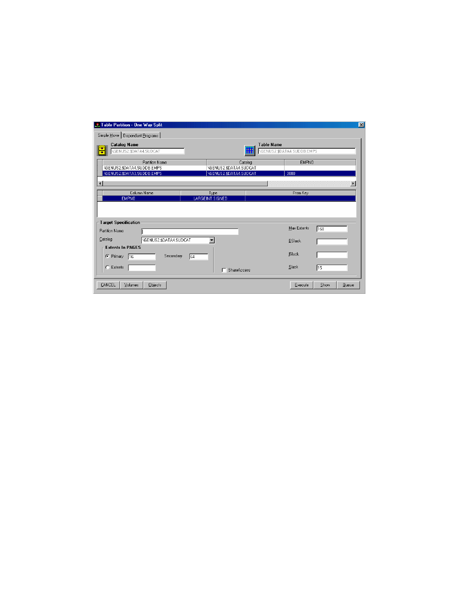 Performing a one-way split | HP Integrity NonStop H-Series User Manual | Page 235 / 278