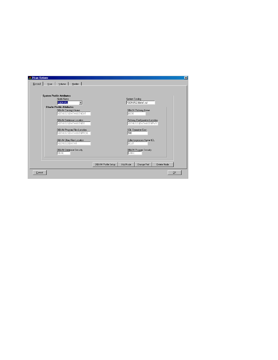 Managing the dba/m database manager profile | HP Integrity NonStop H-Series User Manual | Page 44 / 278