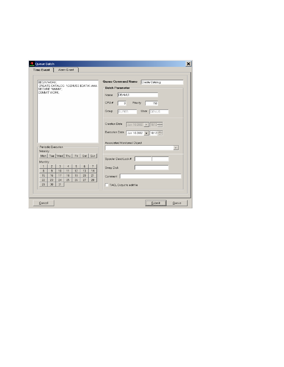 Queuing commands | HP Integrity NonStop H-Series User Manual | Page 60 / 278