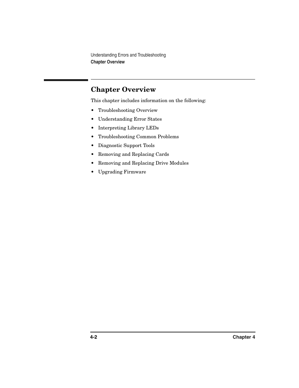 Chapter overview, Chapter overview -2 | HP Surestore 6.140 Tape Library User Manual | Page 108 / 240