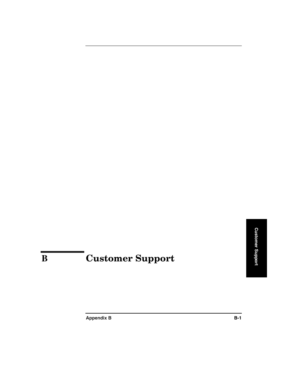 B customer support, B. customer support, Bcustomer support | HP Surestore 6.140 Tape Library User Manual | Page 179 / 240