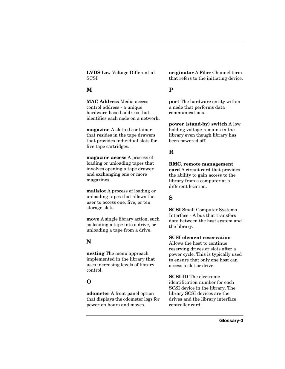 HP Surestore 6.140 Tape Library User Manual | Page 233 / 240