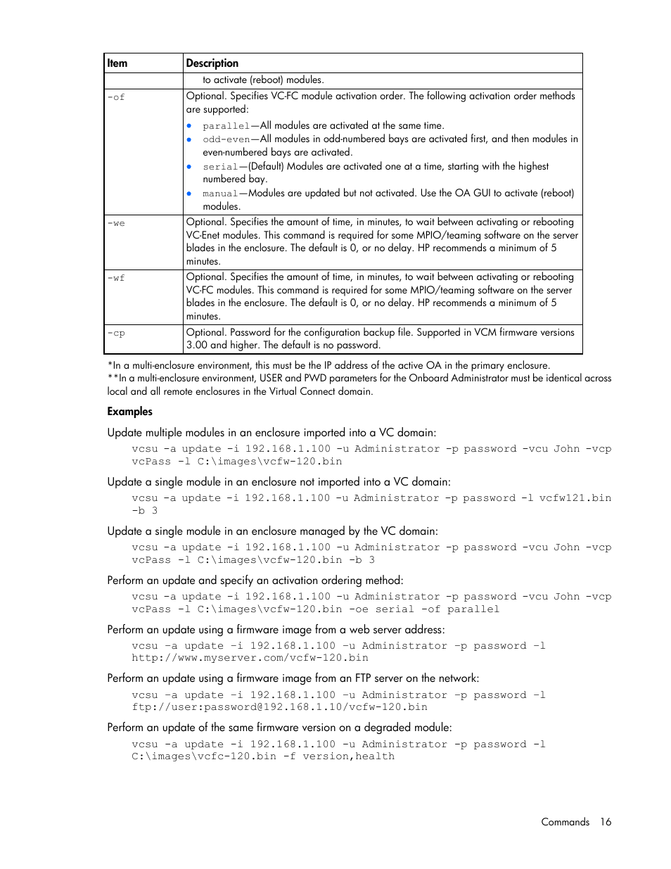 HP Virtual Connect 4Gb Fibre Channel Module for c-Class BladeSystem User Manual | Page 16 / 21