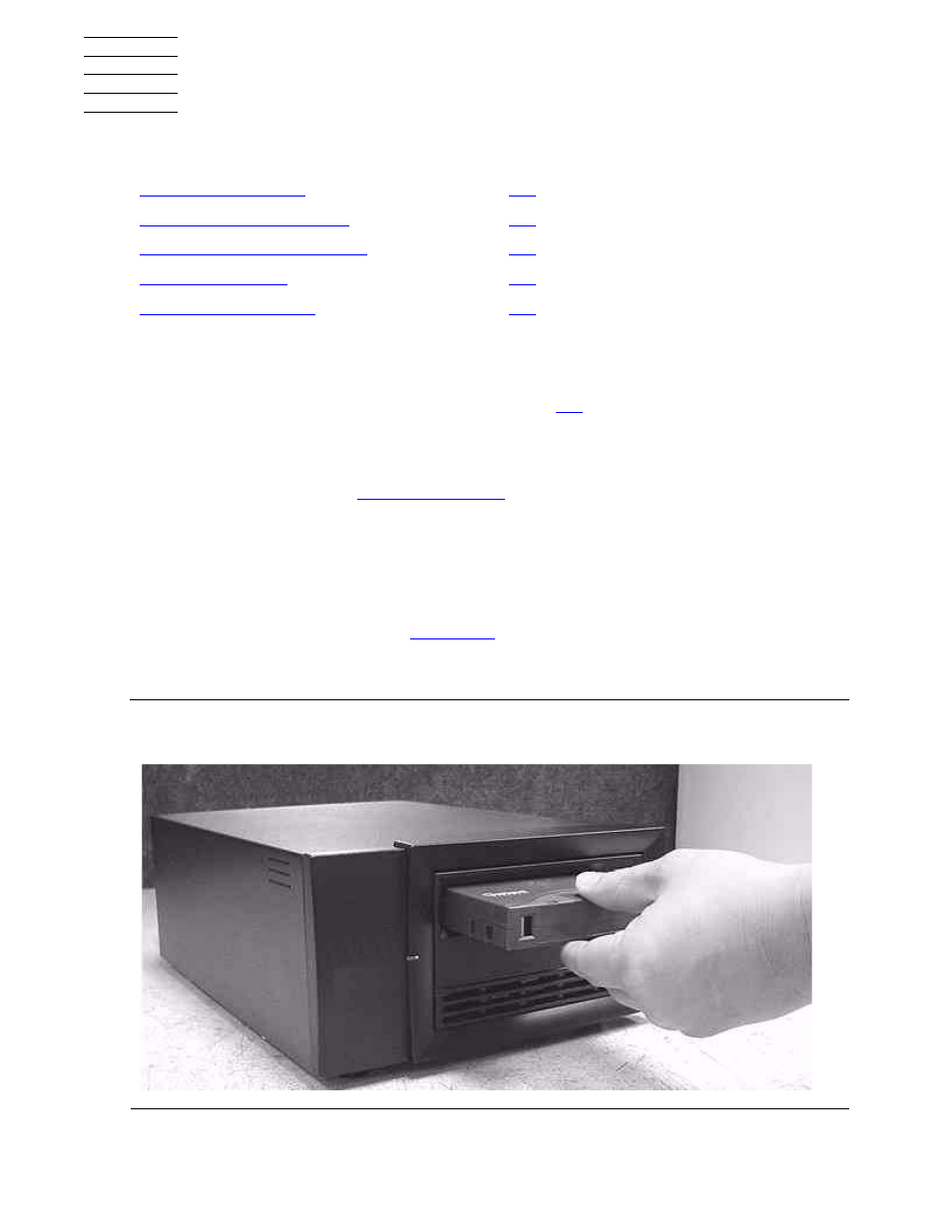 3 operating the tape drive, Checking operation, Loading a tape cartridge | Operating the tape drive, Figure 3-1, Inserting a tape cartridge | HP Integrity NonStop J-Series User Manual | Page 19 / 50