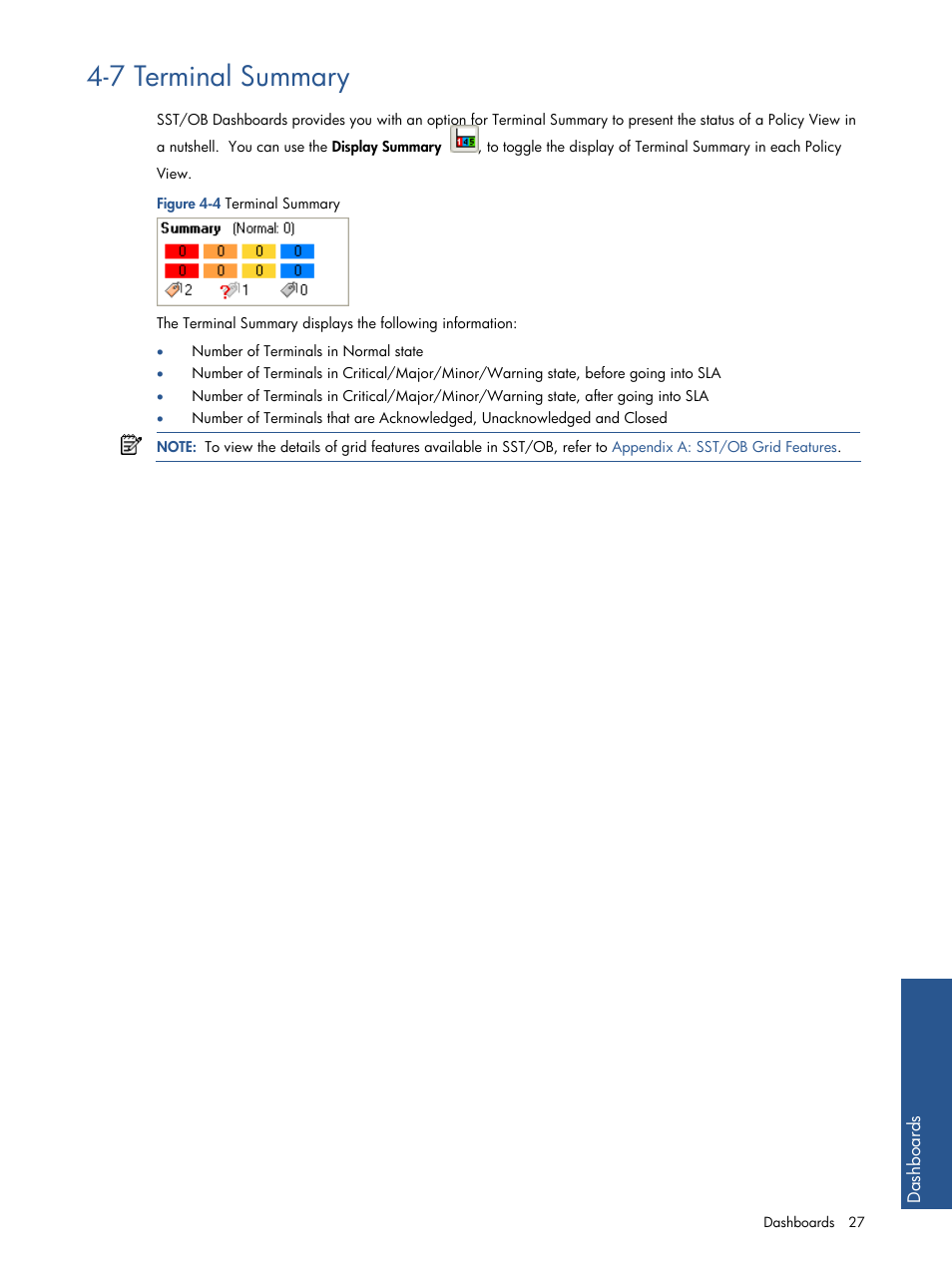 Terminal summary, 7 terminal summary | HP Integrity NonStop J-Series User Manual | Page 27 / 89