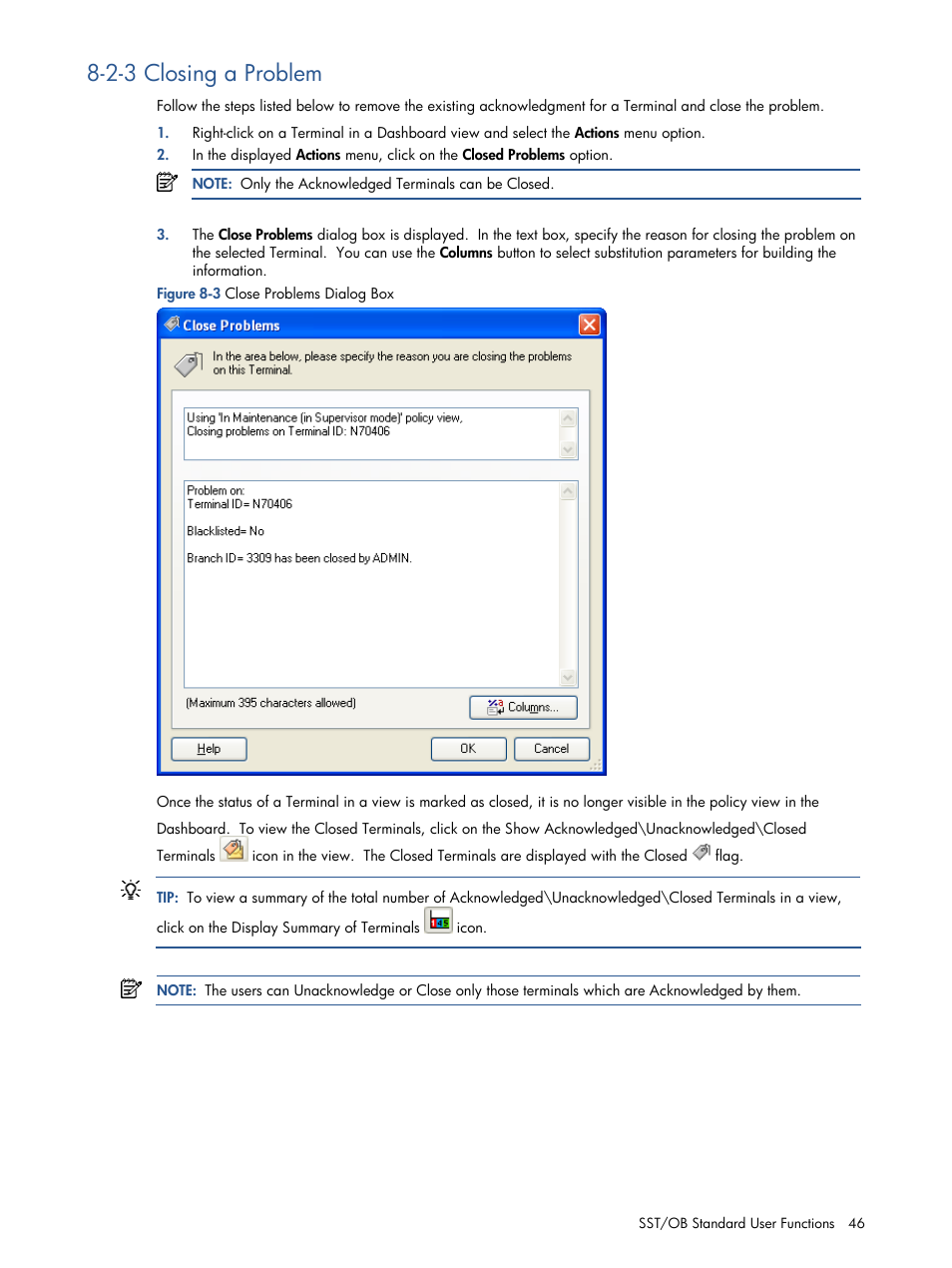 Closing a problem, 2-3 closing a problem | HP Integrity NonStop J-Series User Manual | Page 46 / 89