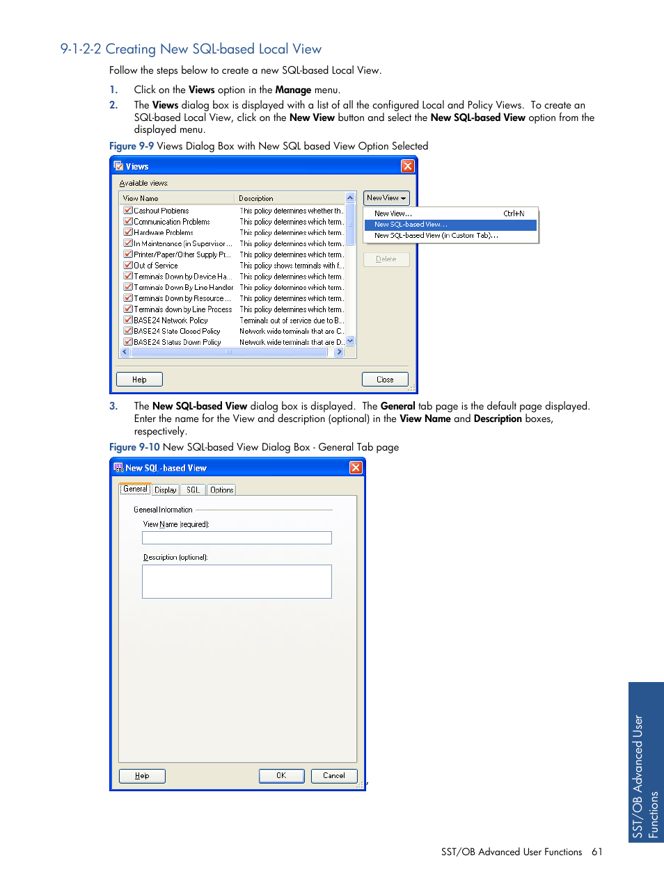 Creating new sql-based local view, 1-2-2 creating new sql-based local view | HP Integrity NonStop J-Series User Manual | Page 61 / 89