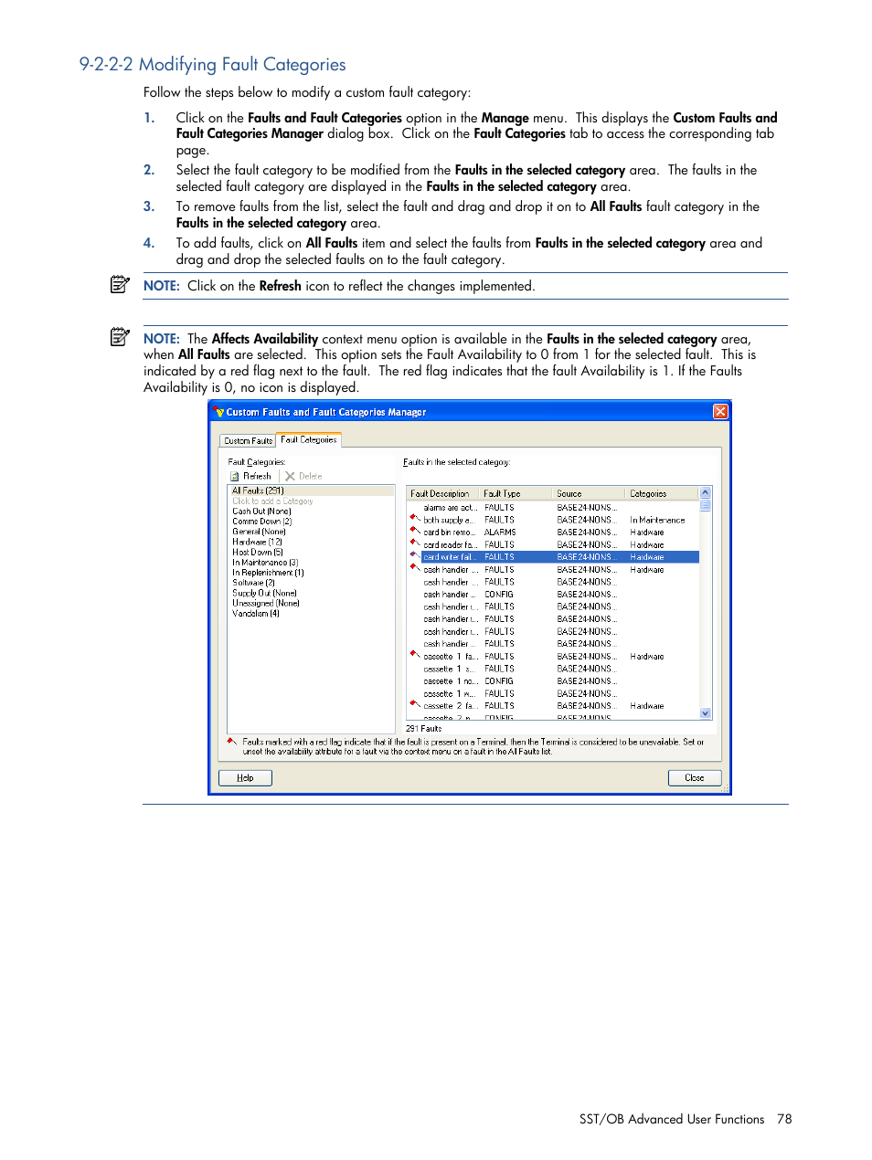 Modifying fault categories, 2-2-2 modifying fault categories | HP Integrity NonStop J-Series User Manual | Page 78 / 89