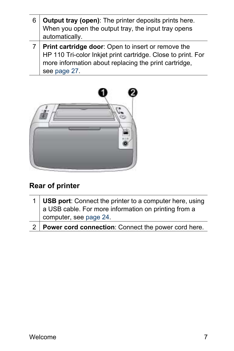 HP Photosmart A310 Compact Photo Printer User Manual | Page 11 / 86