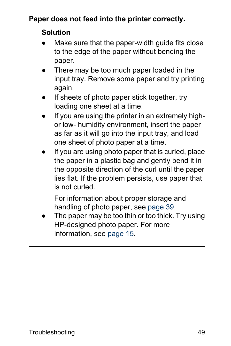 HP Photosmart A310 Compact Photo Printer User Manual | Page 53 / 86