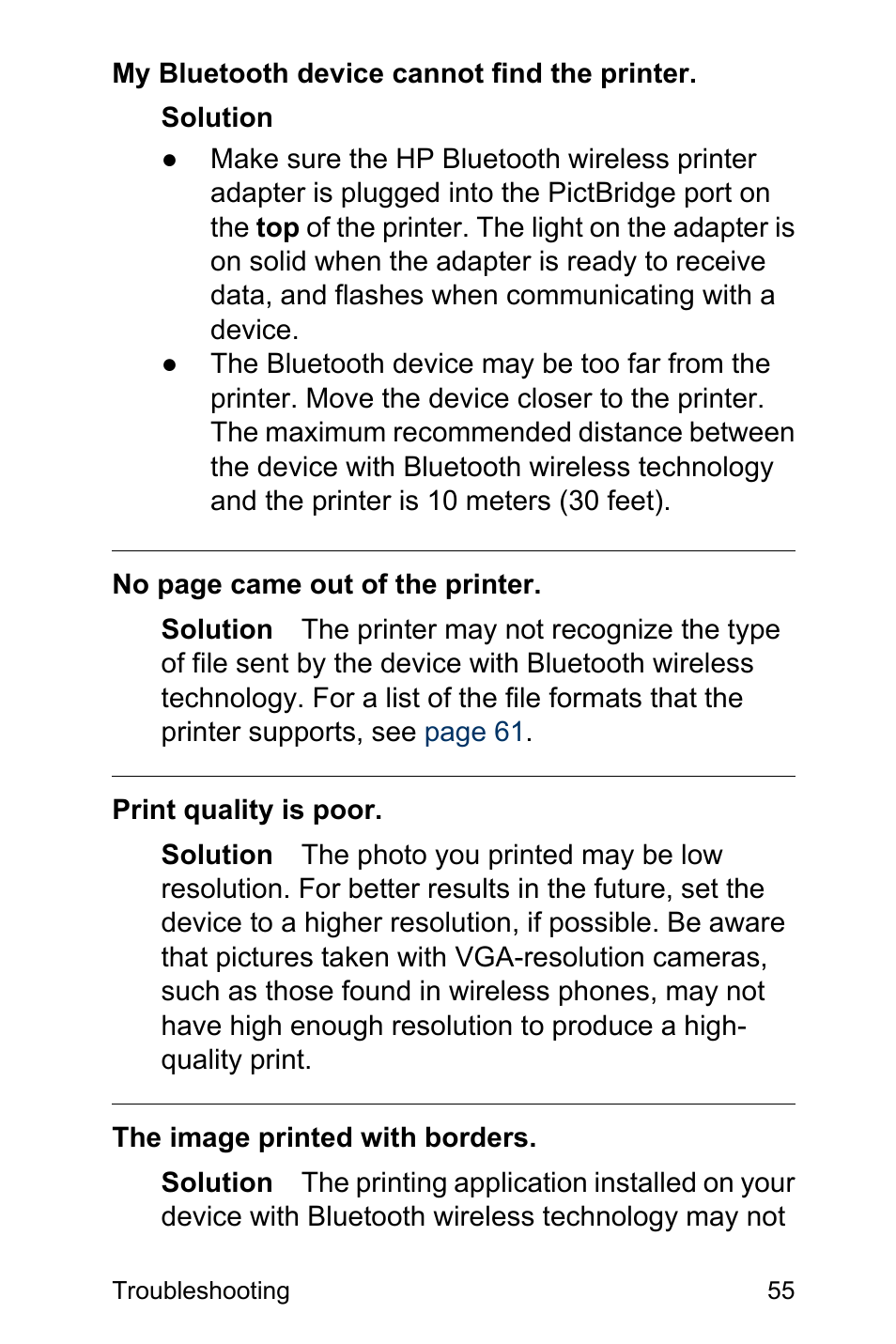 HP Photosmart A310 Compact Photo Printer User Manual | Page 59 / 86