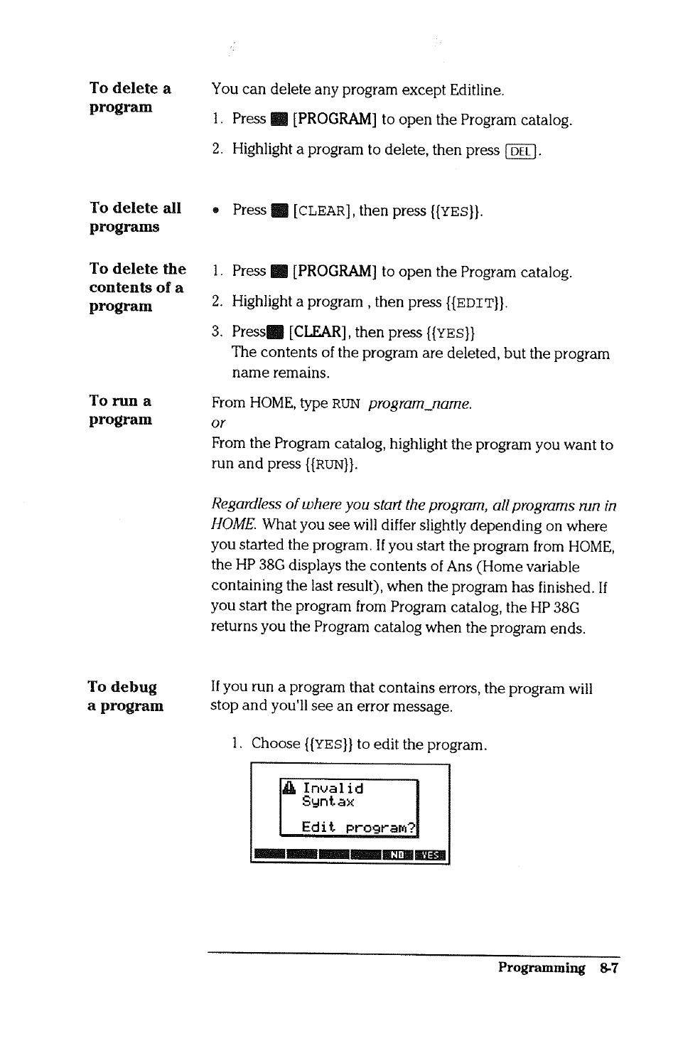 HP 38g Graphing Calculator User Manual | Page 159 / 228