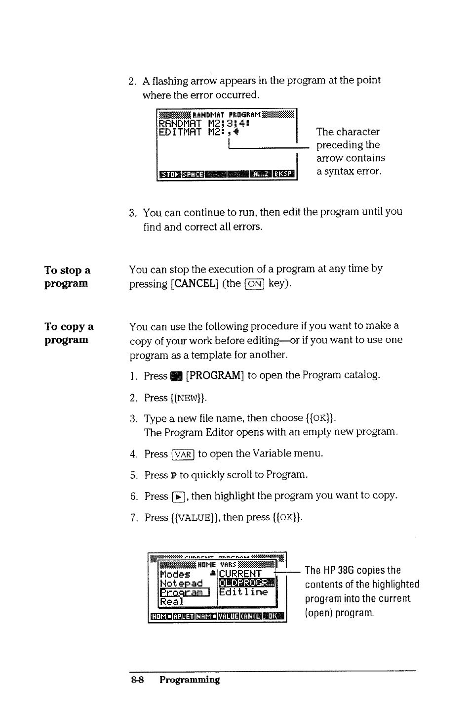 HP 38g Graphing Calculator User Manual | Page 160 / 228