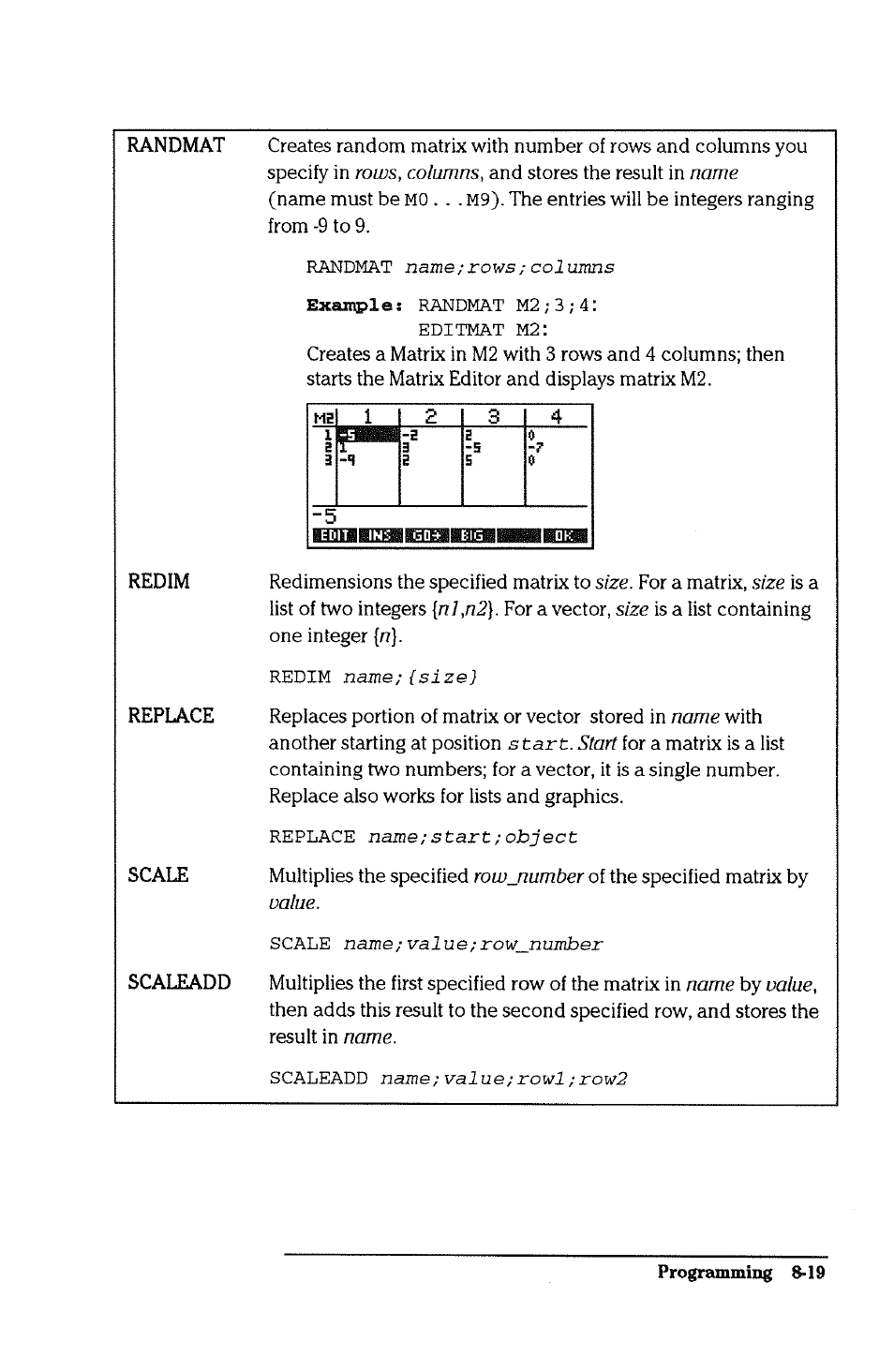 HP 38g Graphing Calculator User Manual | Page 171 / 228