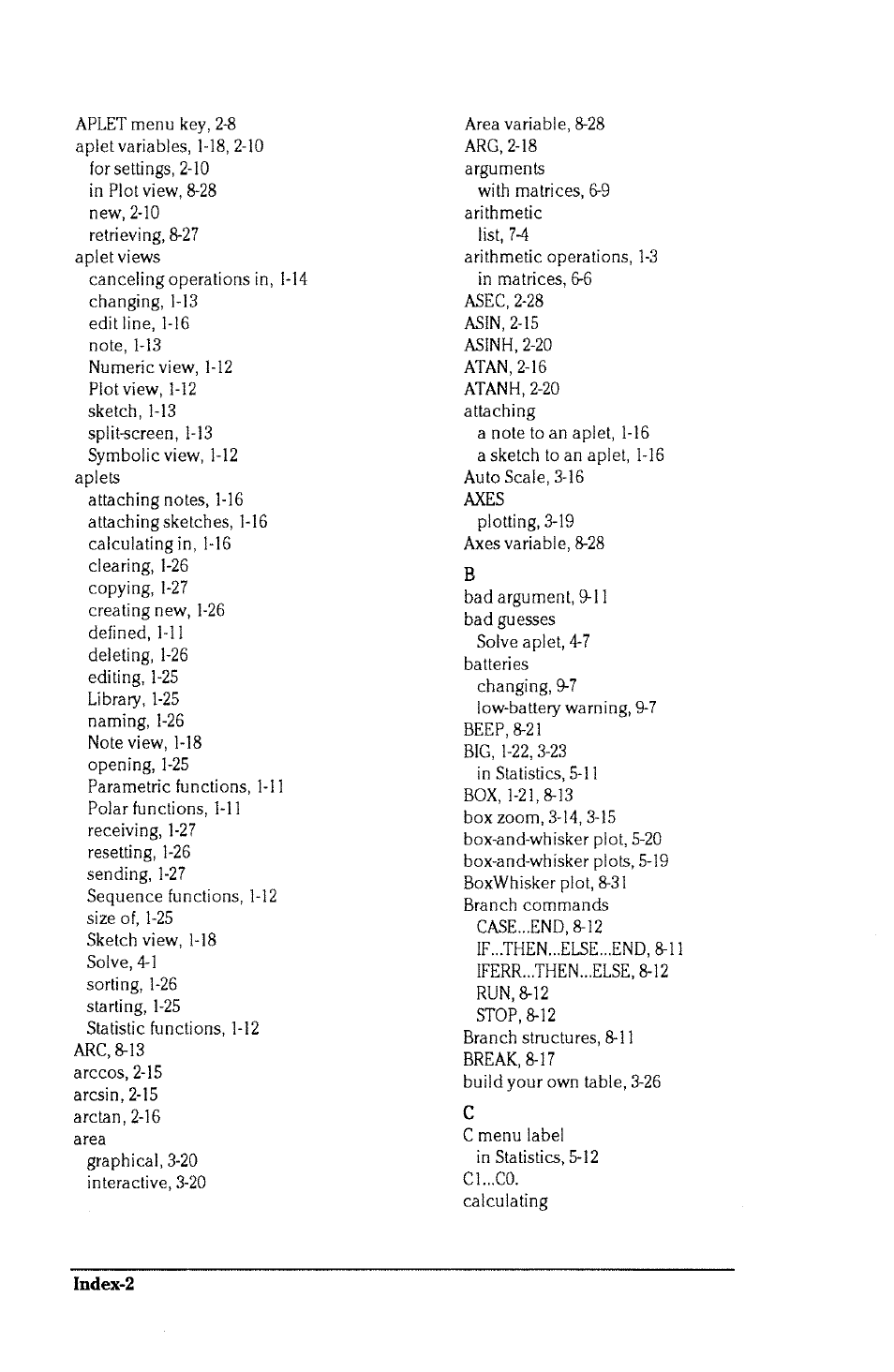 HP 38g Graphing Calculator User Manual | Page 210 / 228