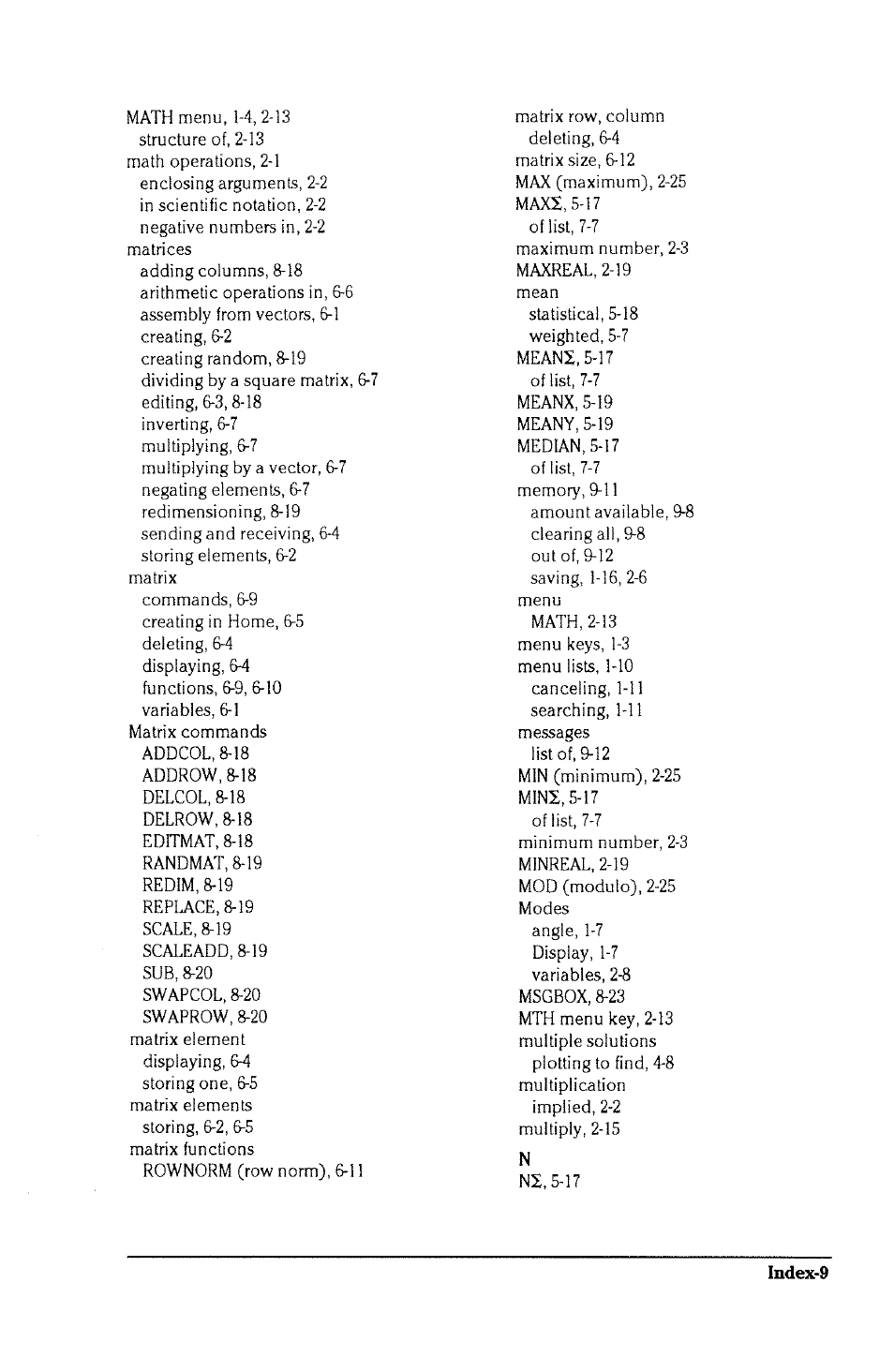 HP 38g Graphing Calculator User Manual | Page 217 / 228