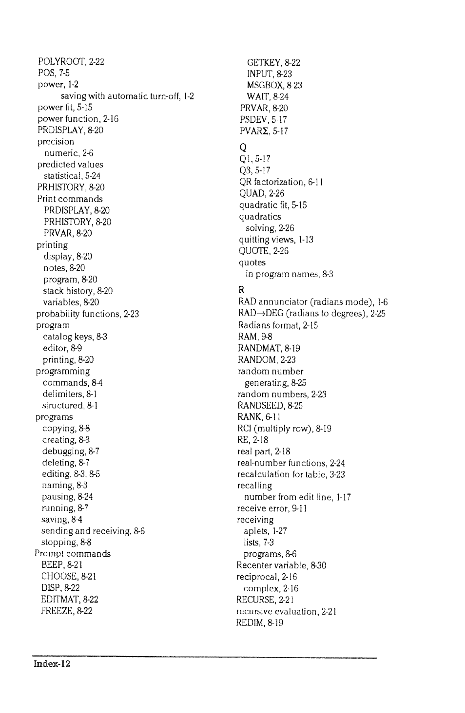 HP 38g Graphing Calculator User Manual | Page 220 / 228