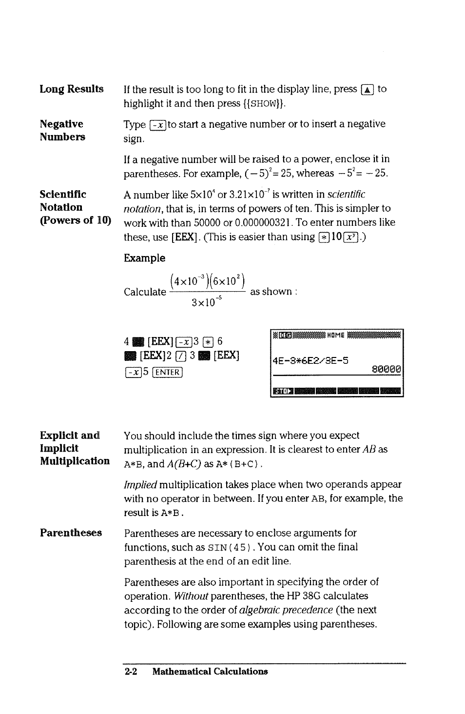 HP 38g Graphing Calculator User Manual | Page 38 / 228