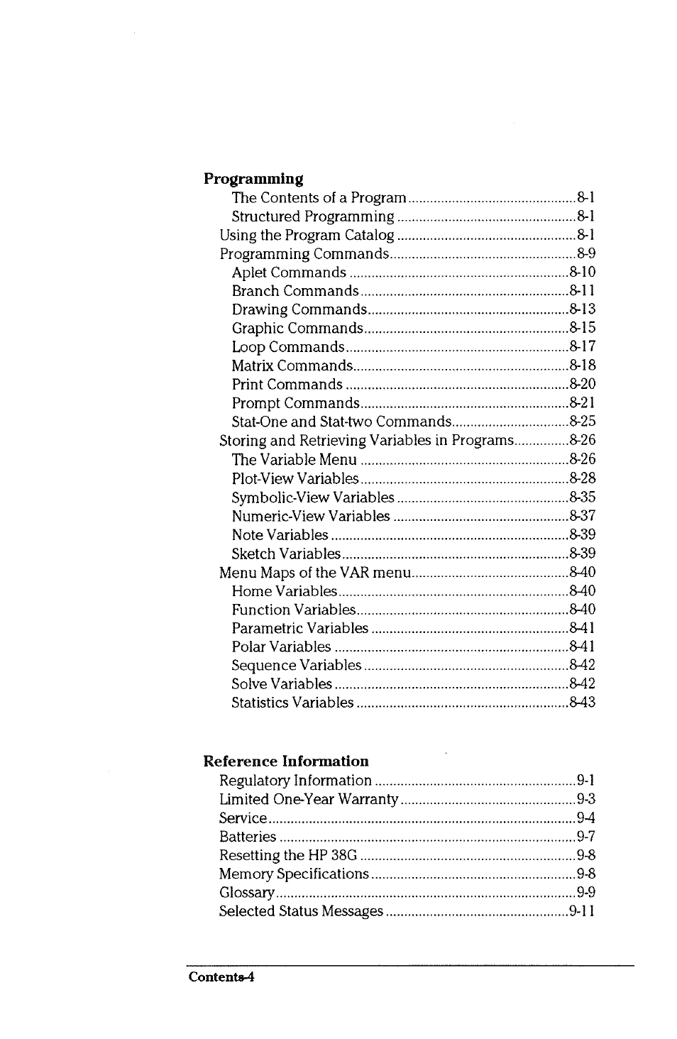 HP 38g Graphing Calculator User Manual | Page 8 / 228