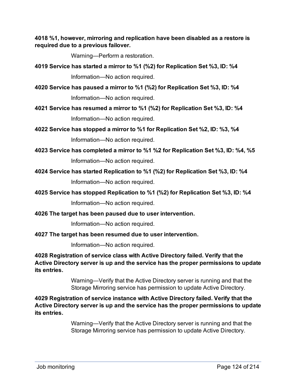 HP Storage Mirroring Software User Manual | Page 125 / 215