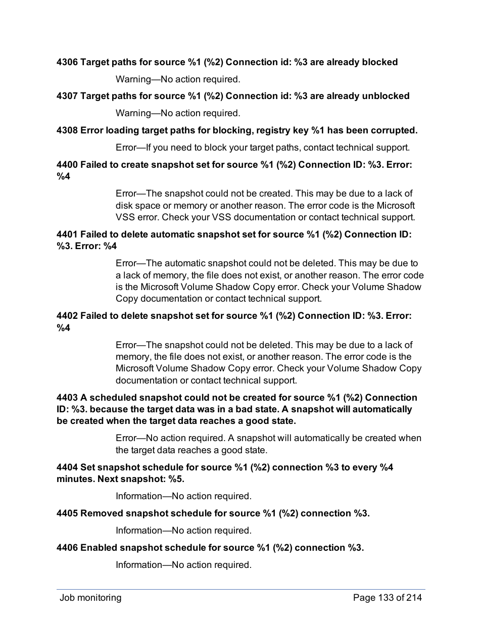 HP Storage Mirroring Software User Manual | Page 134 / 215