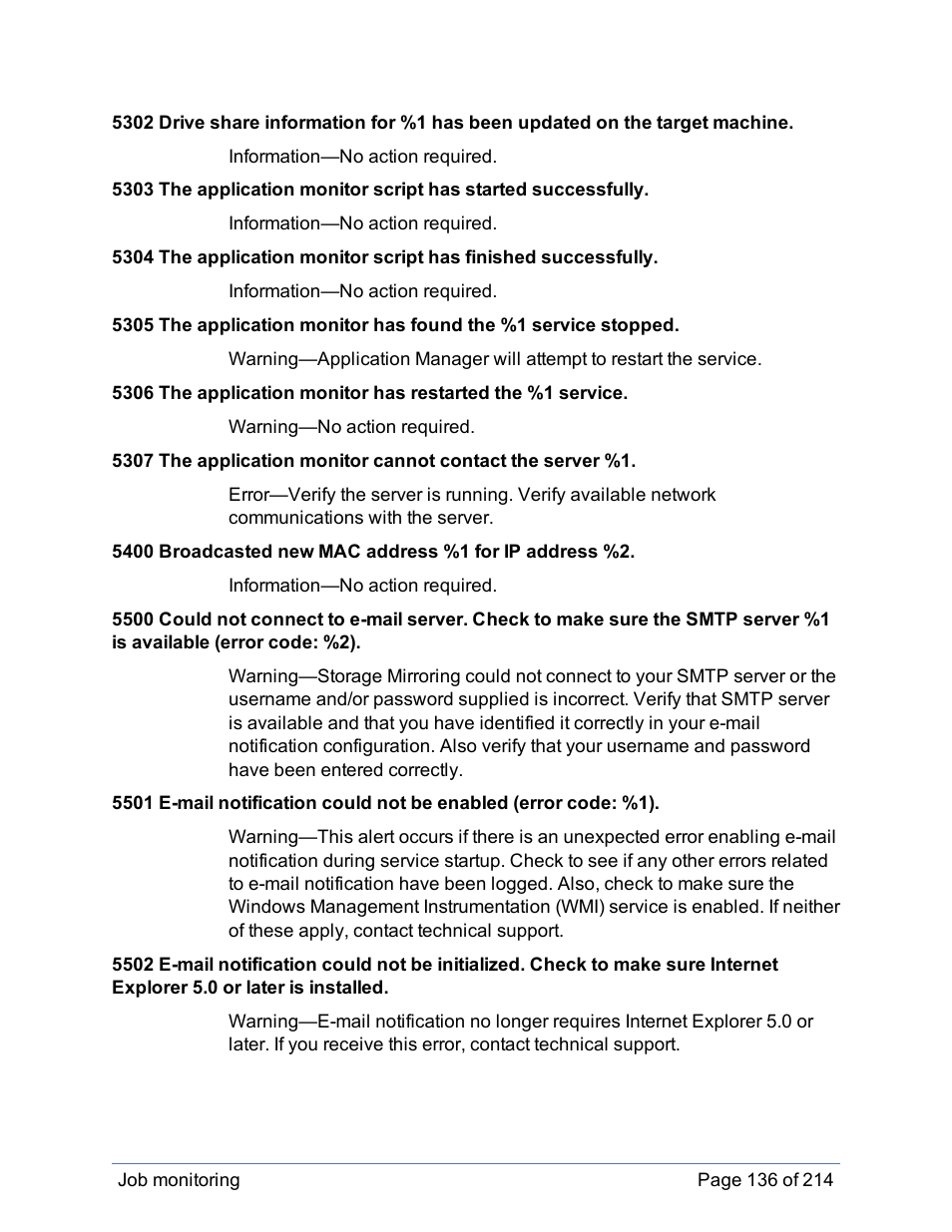 HP Storage Mirroring Software User Manual | Page 137 / 215