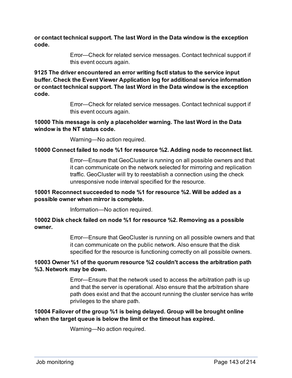 HP Storage Mirroring Software User Manual | Page 144 / 215