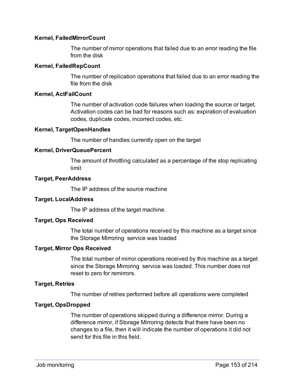 HP Storage Mirroring Software User Manual | Page 154 / 215