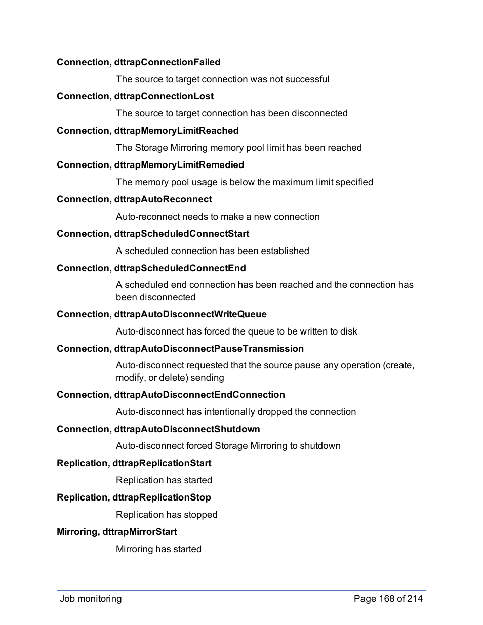 HP Storage Mirroring Software User Manual | Page 169 / 215