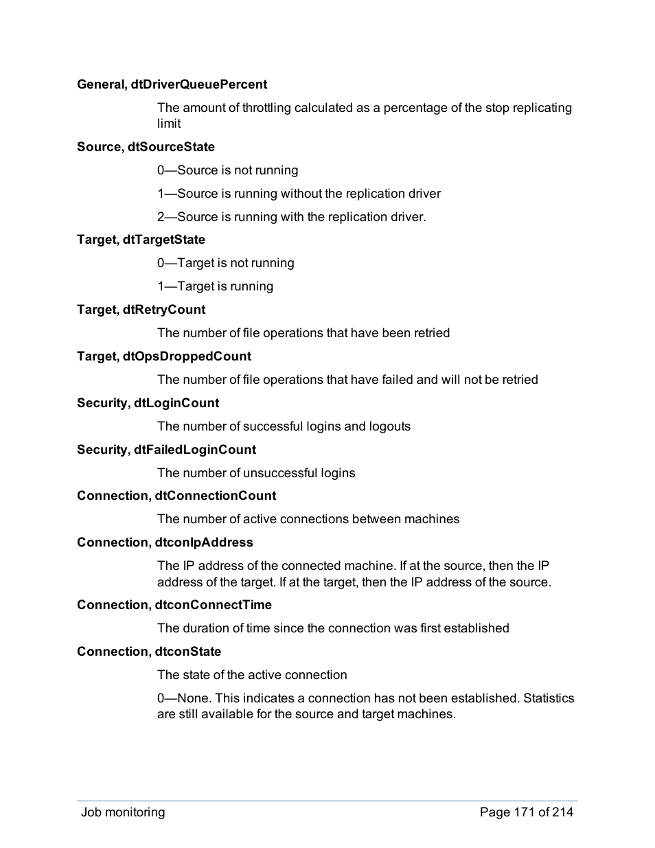 HP Storage Mirroring Software User Manual | Page 172 / 215