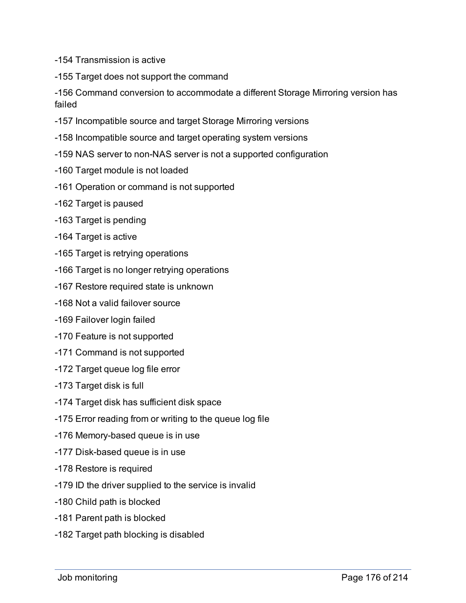 HP Storage Mirroring Software User Manual | Page 177 / 215