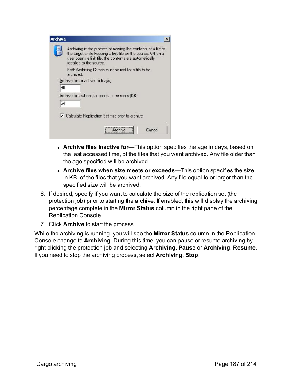 HP Storage Mirroring Software User Manual | Page 188 / 215