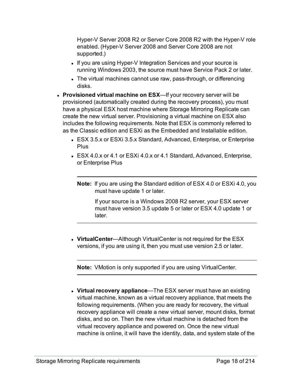 HP Storage Mirroring Software User Manual | Page 19 / 215