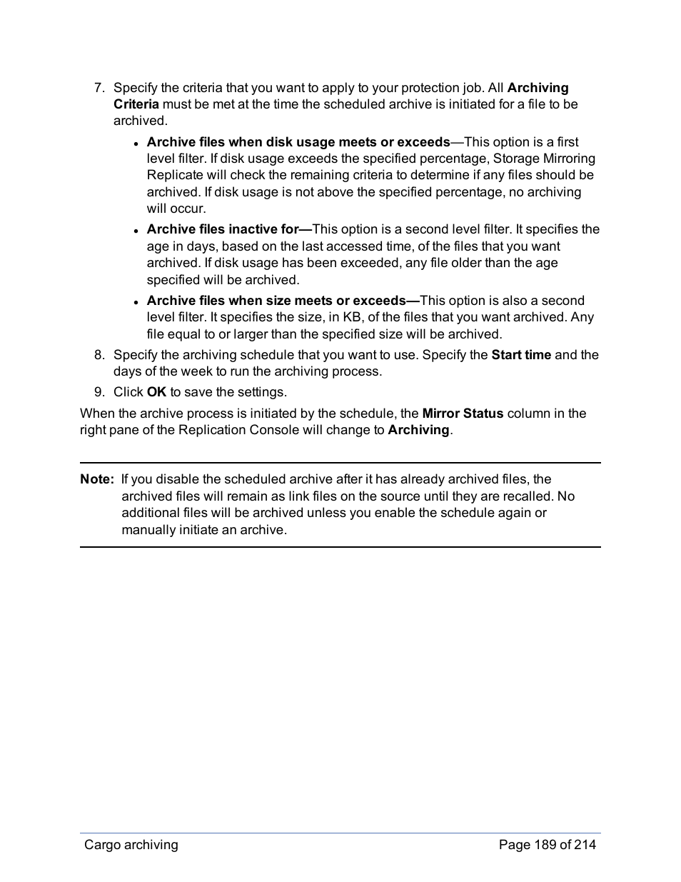 HP Storage Mirroring Software User Manual | Page 190 / 215