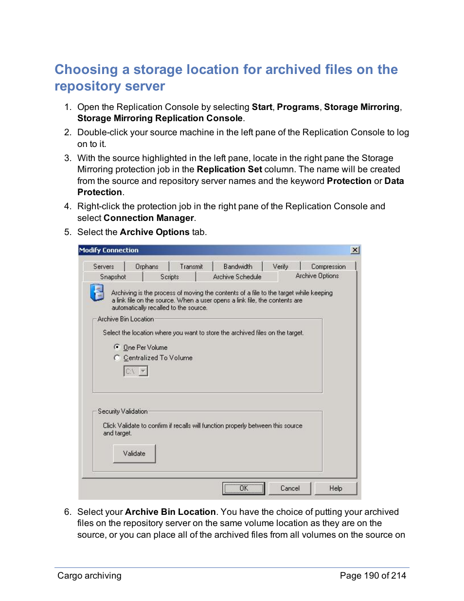HP Storage Mirroring Software User Manual | Page 191 / 215