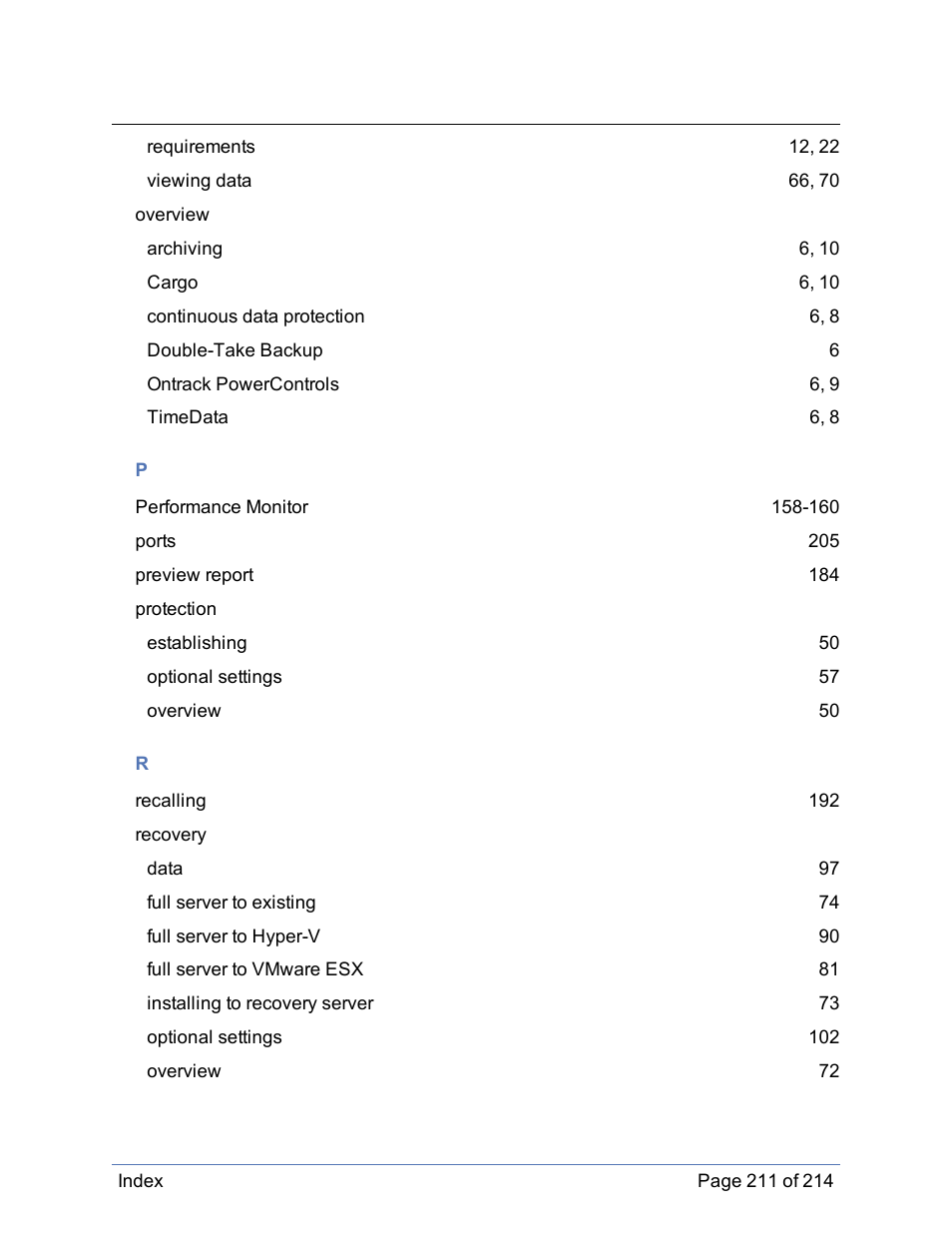 HP Storage Mirroring Software User Manual | Page 212 / 215