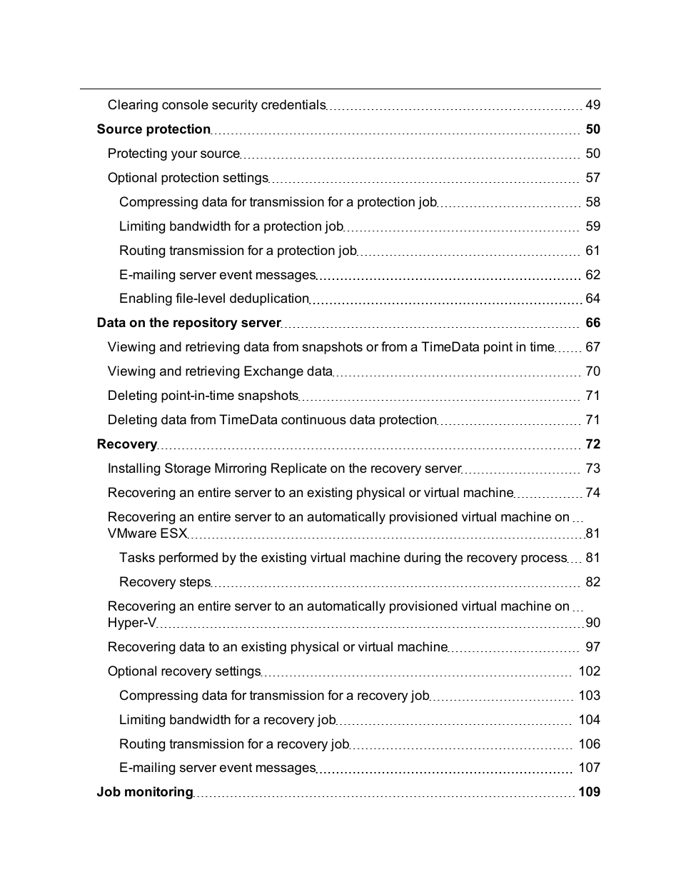 HP Storage Mirroring Software User Manual | Page 4 / 215