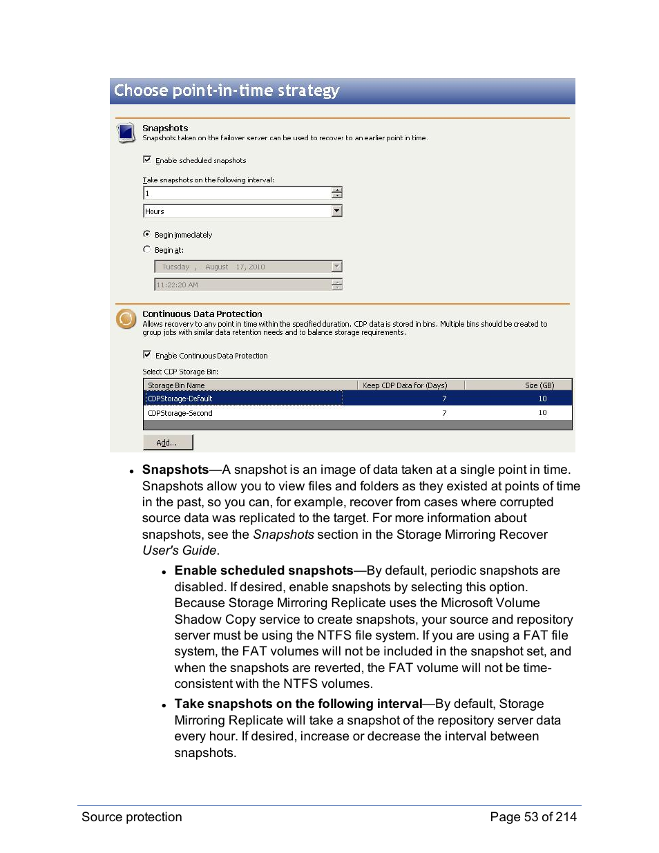 HP Storage Mirroring Software User Manual | Page 54 / 215