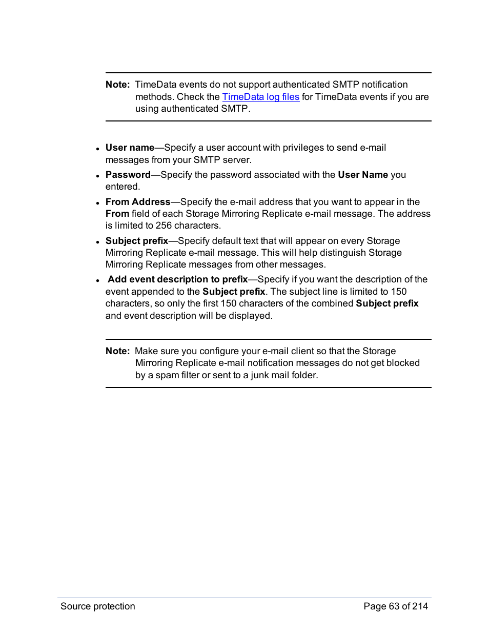 HP Storage Mirroring Software User Manual | Page 64 / 215