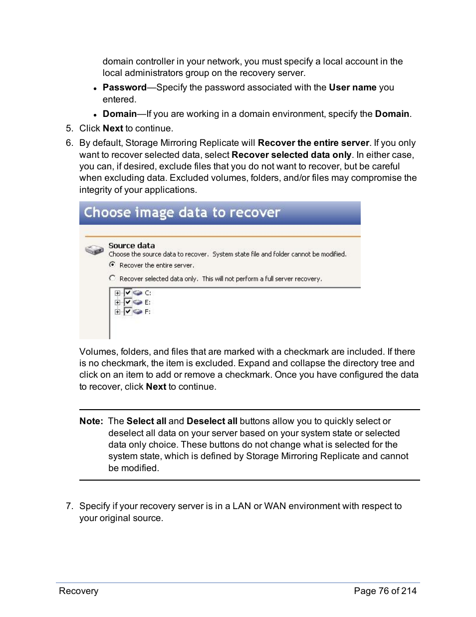 HP Storage Mirroring Software User Manual | Page 77 / 215