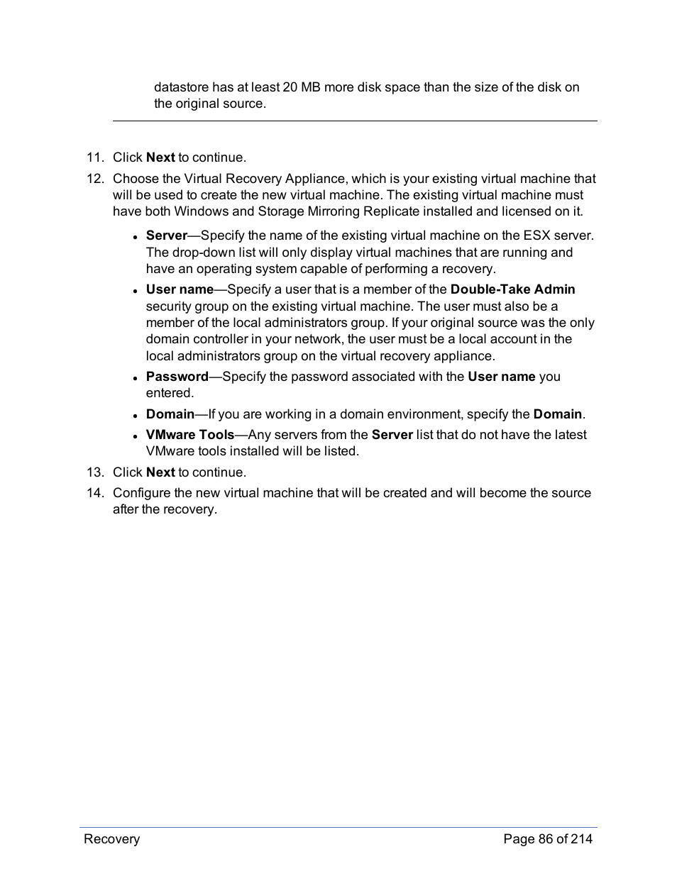 HP Storage Mirroring Software User Manual | Page 87 / 215