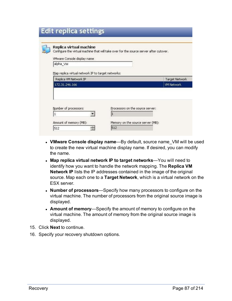 HP Storage Mirroring Software User Manual | Page 88 / 215