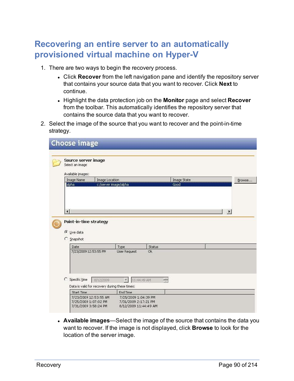 HP Storage Mirroring Software User Manual | Page 91 / 215