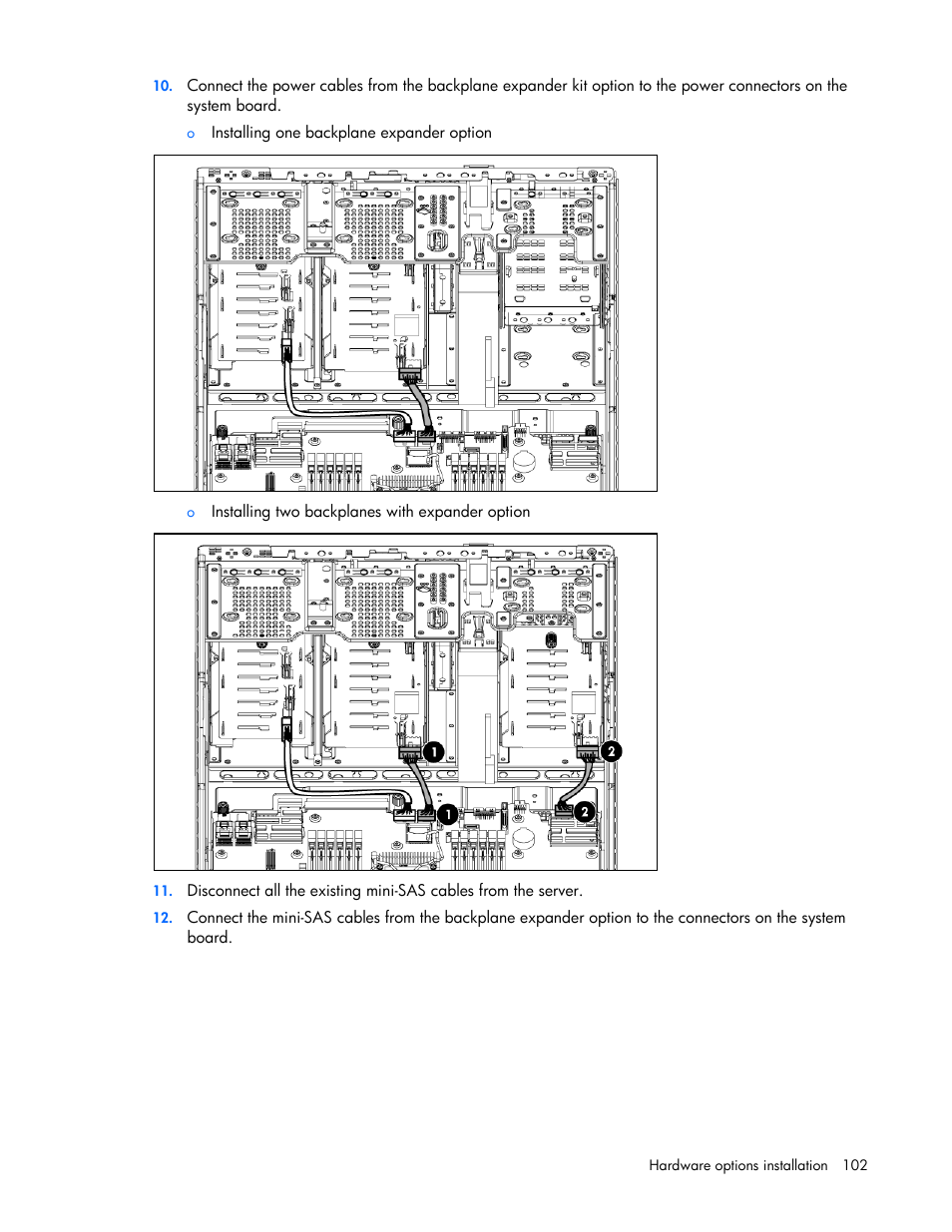 HP ProLiant ML350p Gen8 Server User Manual | Page 102 / 145