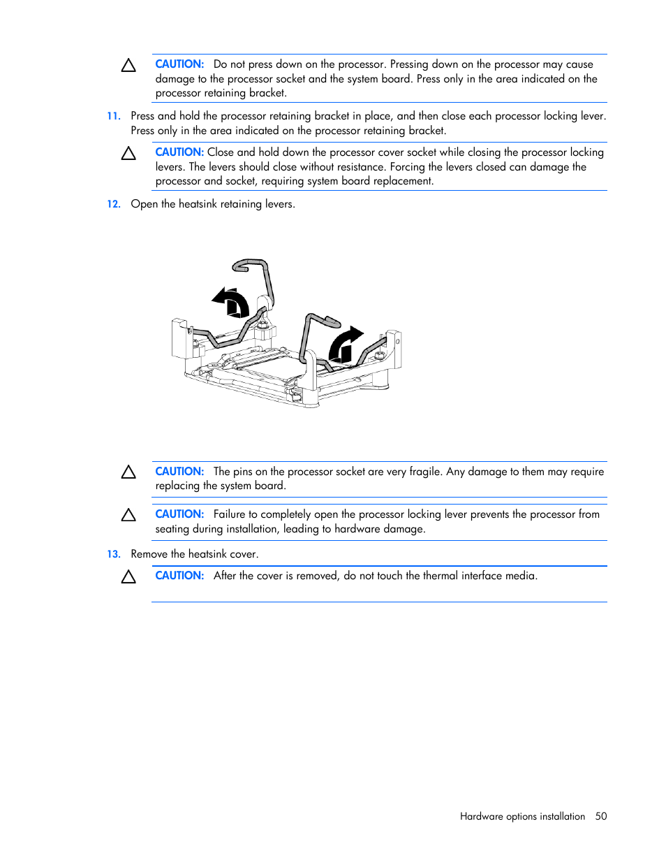HP ProLiant ML350p Gen8 Server User Manual | Page 50 / 145