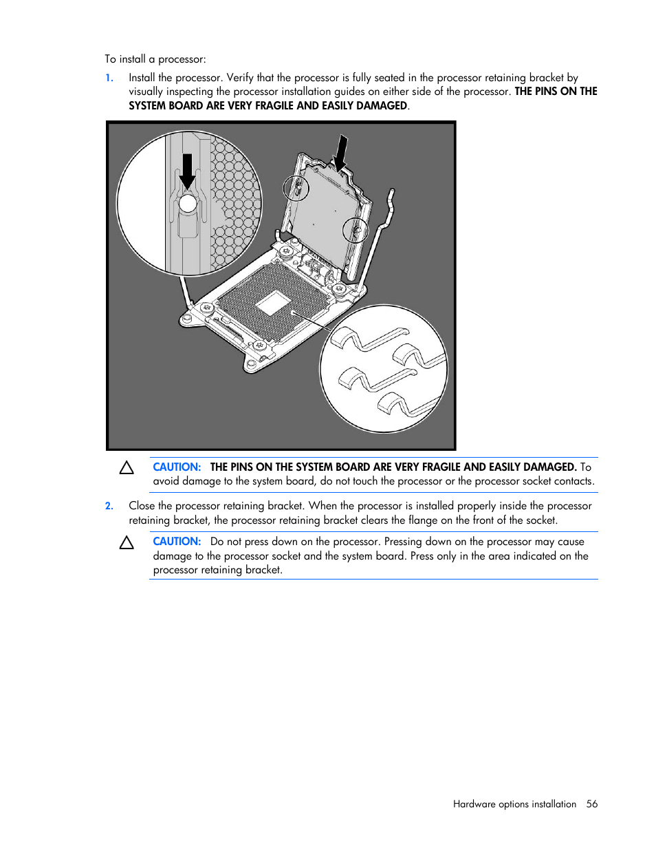 HP ProLiant ML350p Gen8 Server User Manual | Page 56 / 145