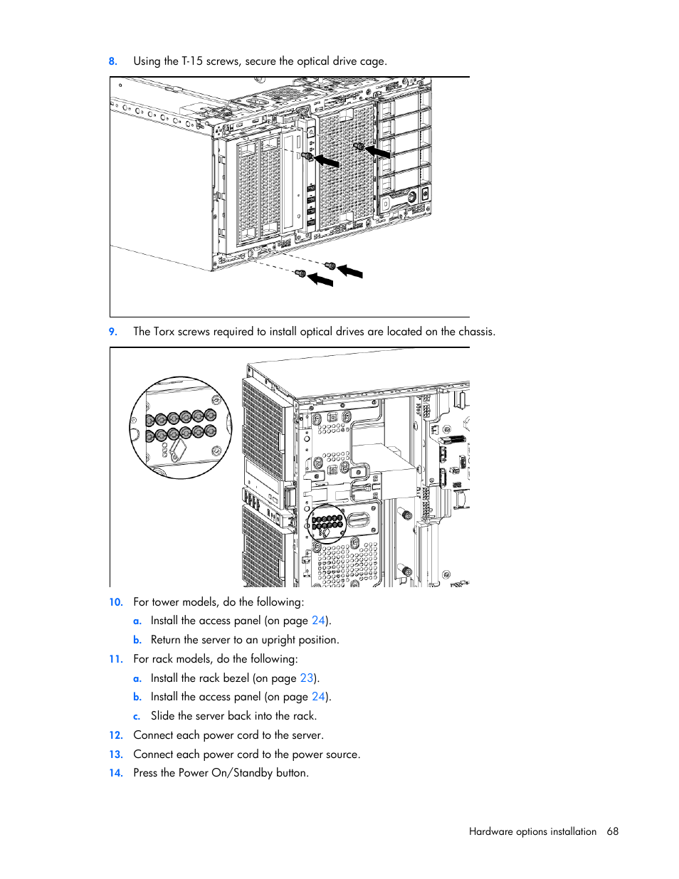 HP ProLiant ML350p Gen8 Server User Manual | Page 68 / 145