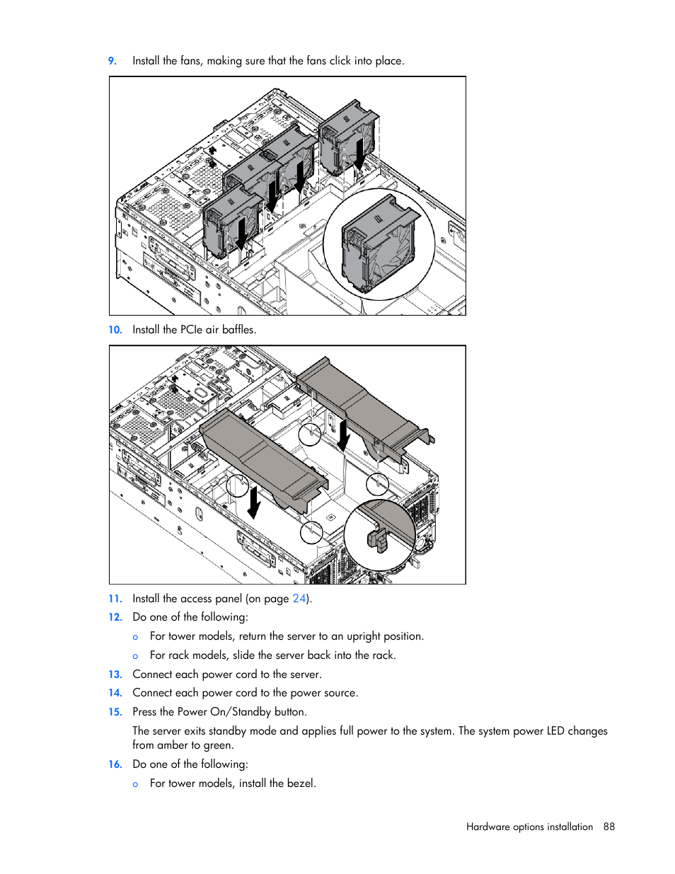 HP ProLiant ML350p Gen8 Server User Manual | Page 88 / 145